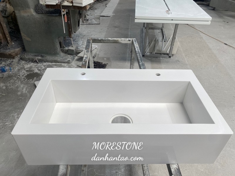 * NHỮNG MẪU LAVABO LIỀN KHỐI ĐẸP MẮT ĐƯỢC CHẾ TÁC TỪ ĐÁ SOLID SURFACE HÀN QUỐC